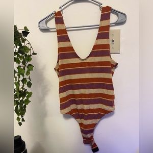 Urban Outfitters Boho Striped Bodysuit